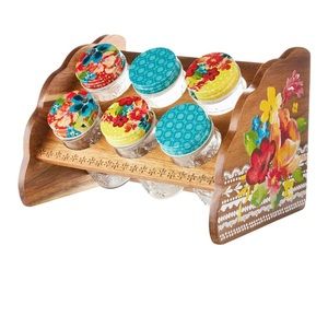Pioneer woman six jar spice rack